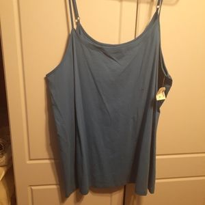 NWT Blue Spaghetti Strap Tank